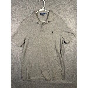 Polo‎ Ralph Lauren Mens Gray Classic Fit Short Sleeve Polo Shirt